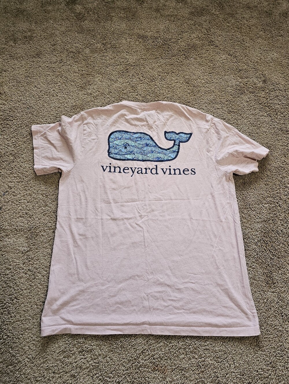 Vineyard Vines Light Pink Short Sleeve Pocket Tee Size M - Picture 5 of 5